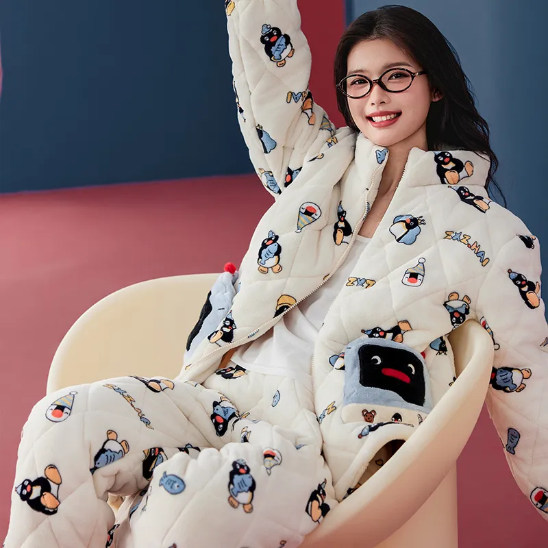 Wabi Town Pajama Set Women's Image Color-2