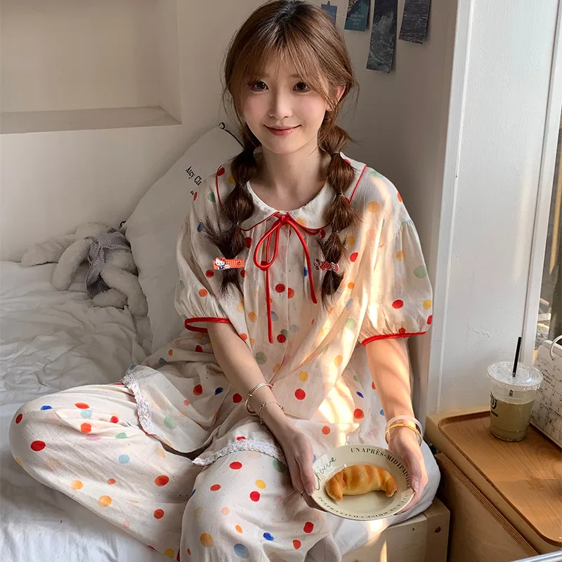Wabi Town Pajama Set Women's Image Color-5