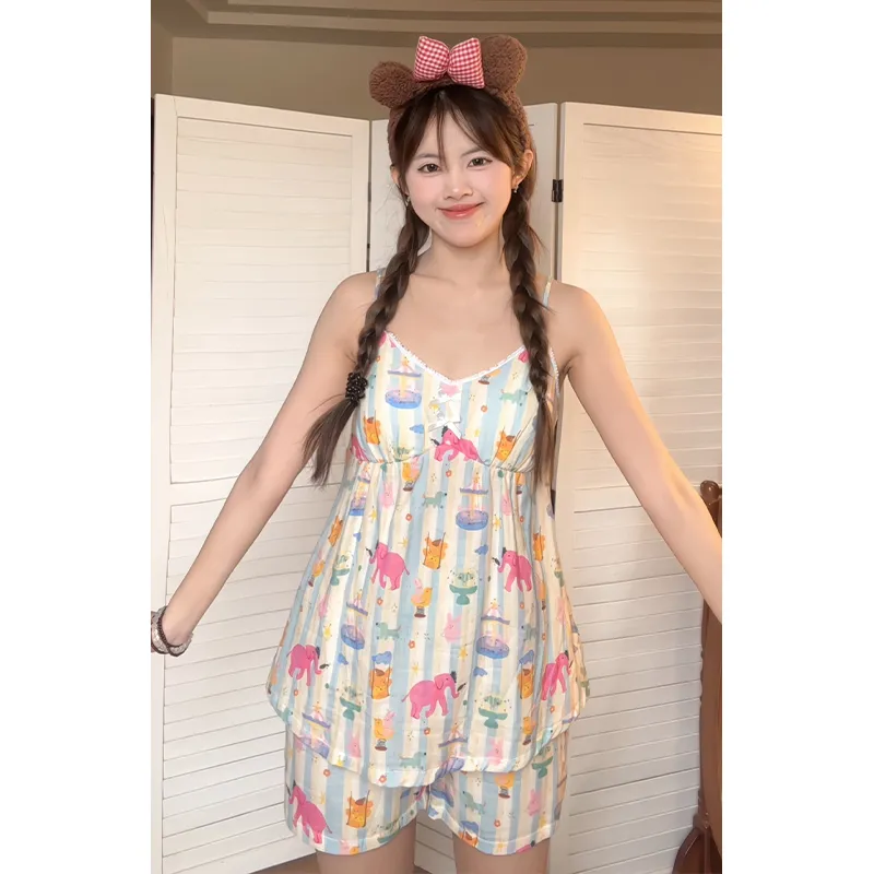 Wabi Town Pajama Set Women's Image Color-2