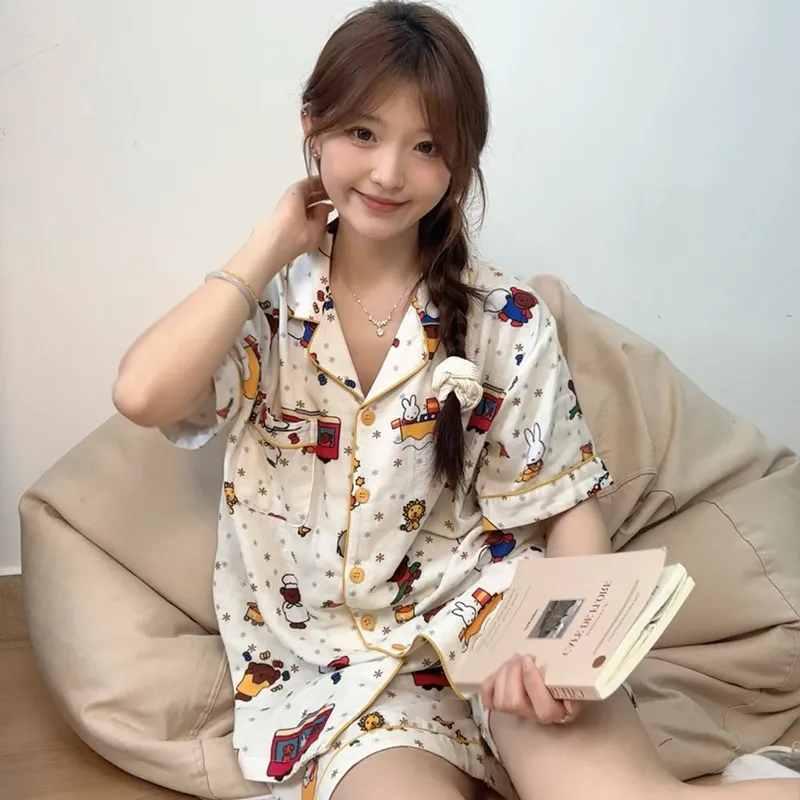 Wabi Town Pajama Set Women's Image Color-3