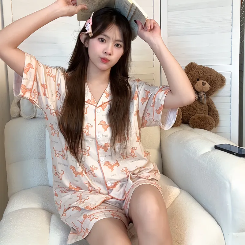 Wabi Town Pajama Set Women's Image Color-5