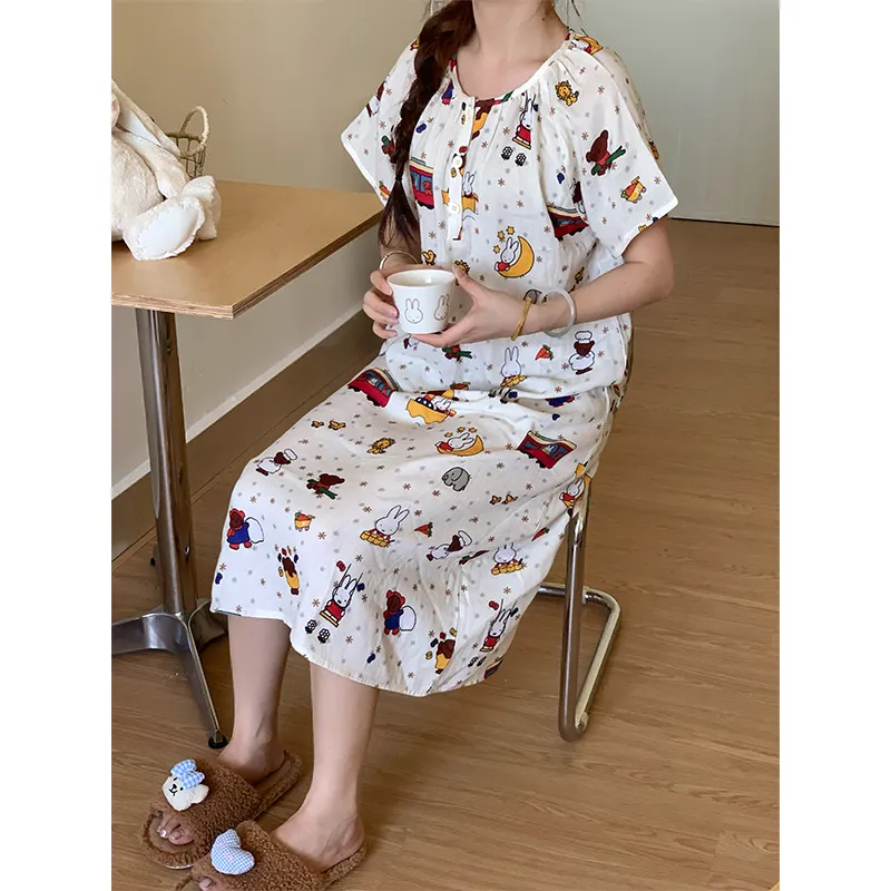 Wabi Town Nightgown Women's Image Color-4