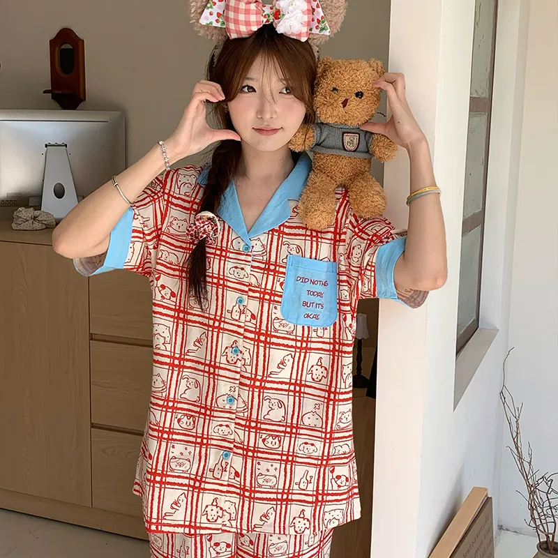 Wabi Town Pajama Set Women's Image Color-1