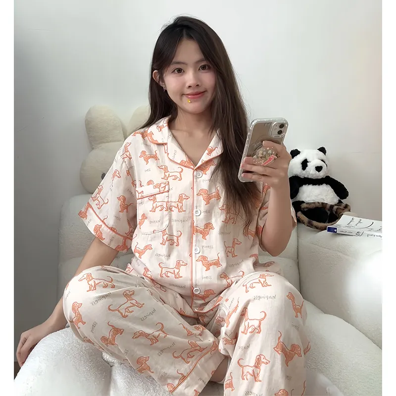 Wabi Town Pajama Set Women's Image Color-3