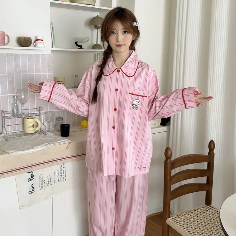 Wabi Town Pajama Set Women's Pink-4