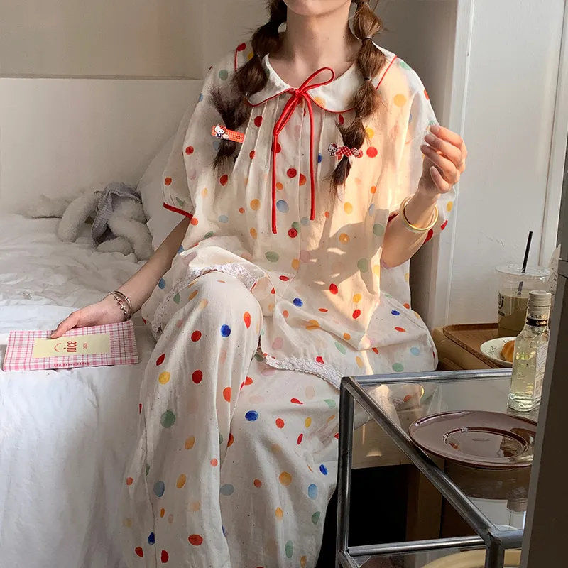 Wabi Town Pajama Set Women's Image Color-3