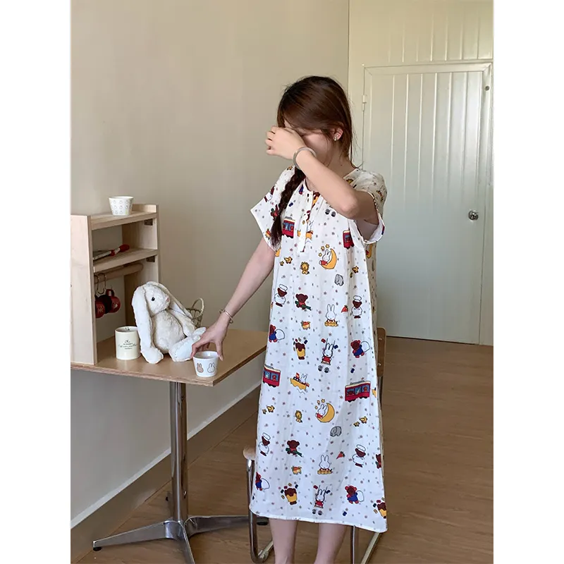Wabi Town Nightgown Women's Image Color-3