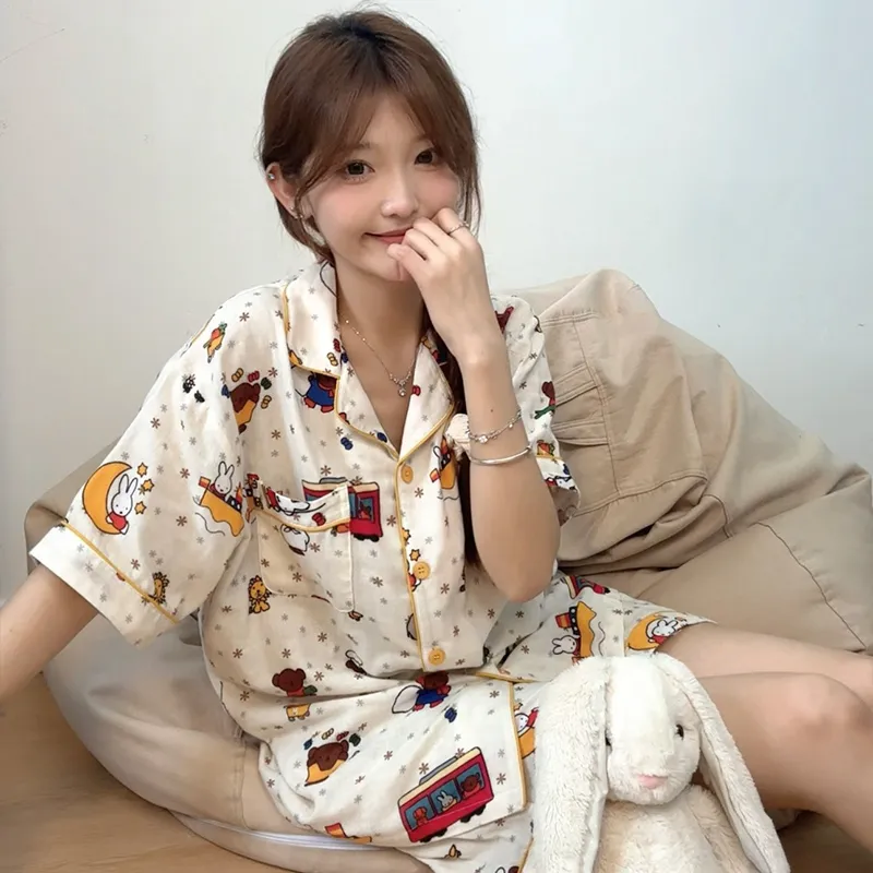 Wabi Town Pajama Set Women's Image Color-3
