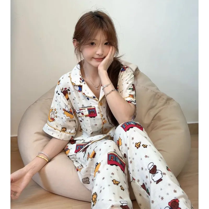 Wabi Town Pajama Set Women's Image Color-5