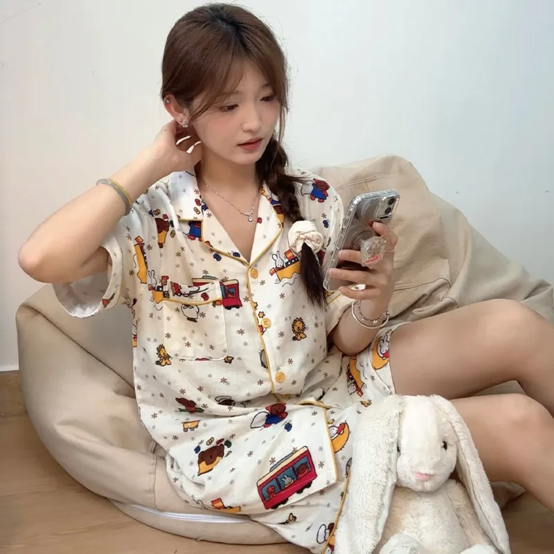 Wabi Town Pajama Set Women's Image Color-5