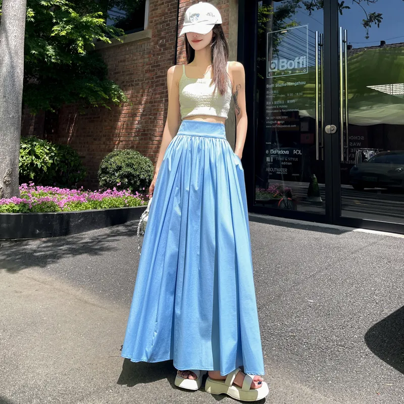 MADALLO Casual Long Skirt Women's-5