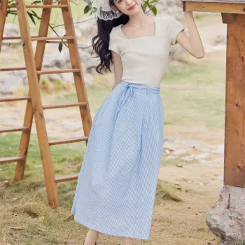 MADALLO Skirt Set Women's Light Blue