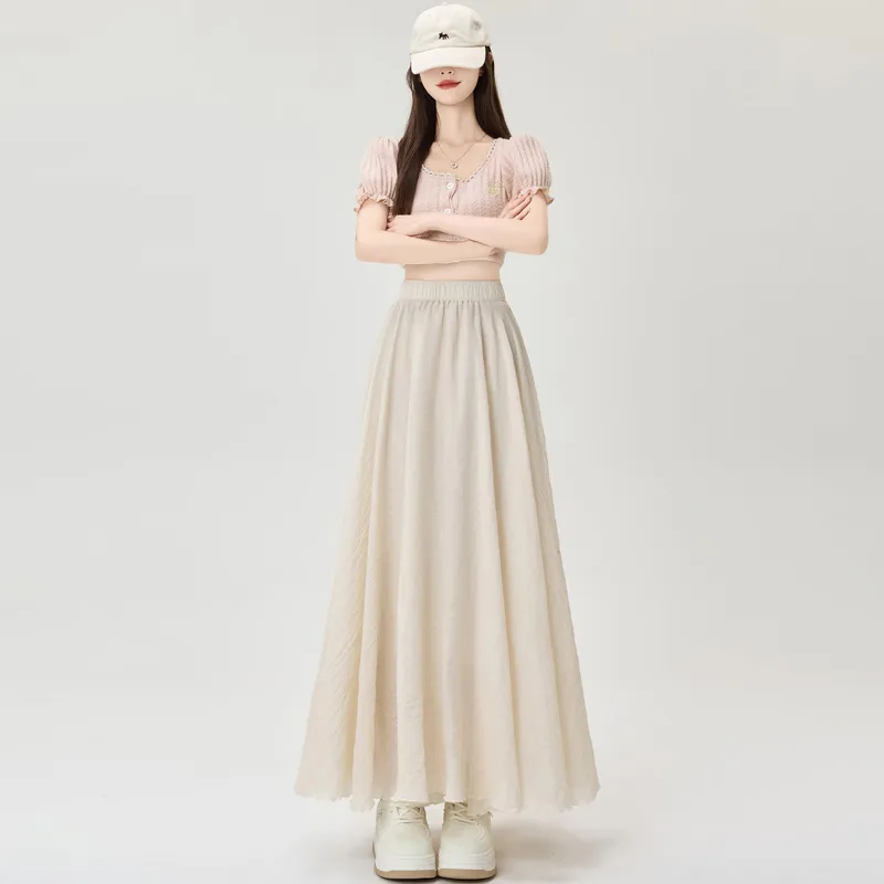MADALLO Casual Long Skirt Women's-10