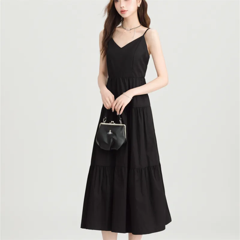 MADALLO Slip Dress Women's Black-2
