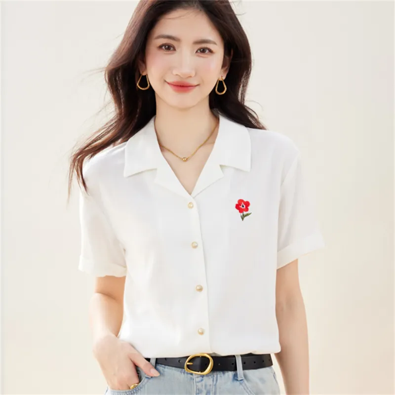 MADALLO Chiffon Shirt Women's Ecru-3
