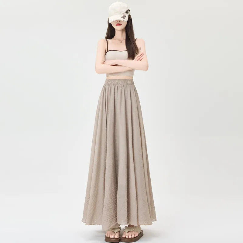 MADALLO Casual Long Skirt Women's-6