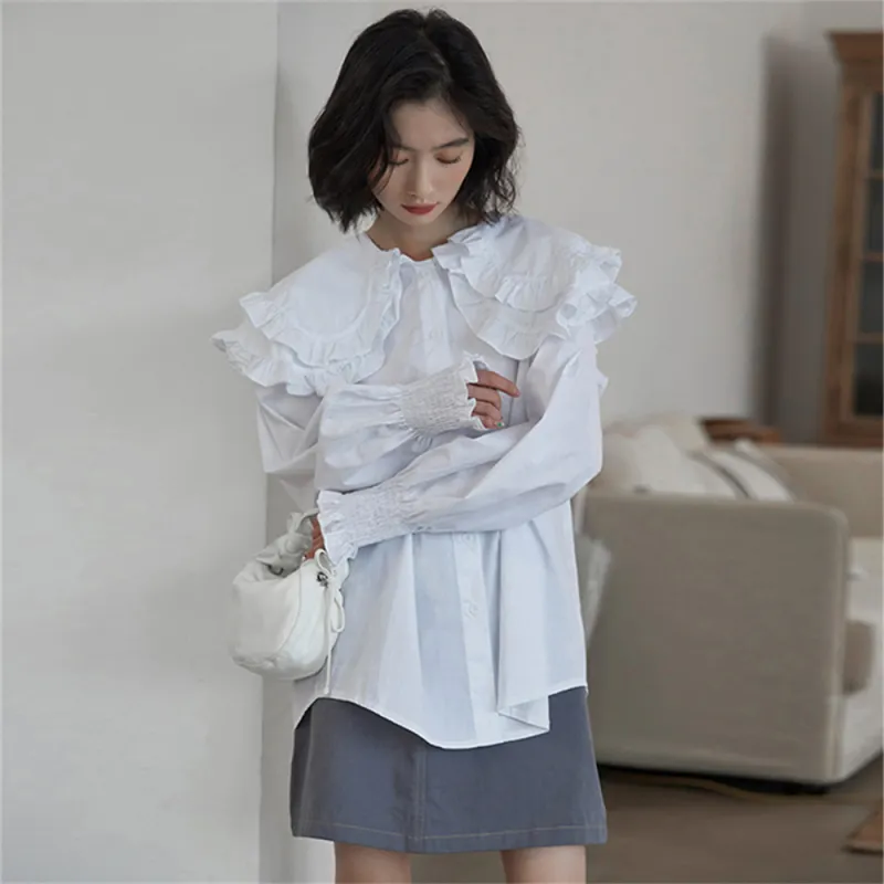 MADALLO Long Sleeved Shirt Women's White-5