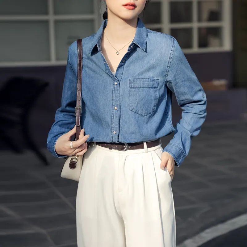 MADALLO Shirts Women's Blue-4