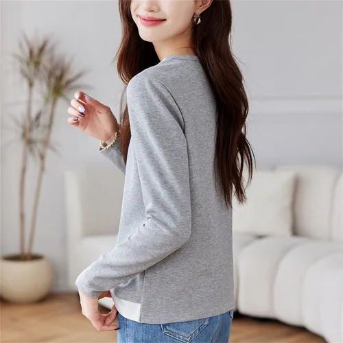 MADALLO Regular T Shirt Women's Gray