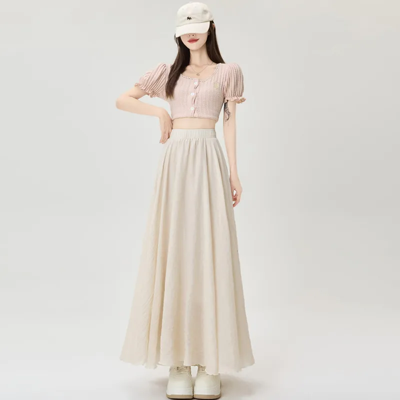 MADALLO Casual Long Skirt Women's-11