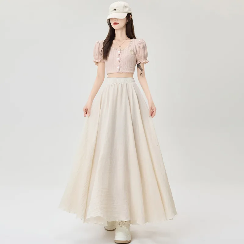 MADALLO Casual Long Skirt Women's-12