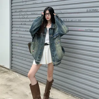 MADALLO Denim Jacket Women's Image Color