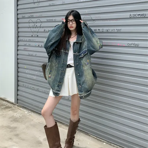 MADALLO Denim Jacket Women's Image Color