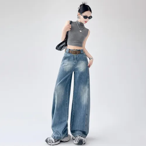 MADALLO Jeans Unisex Vintage Blue