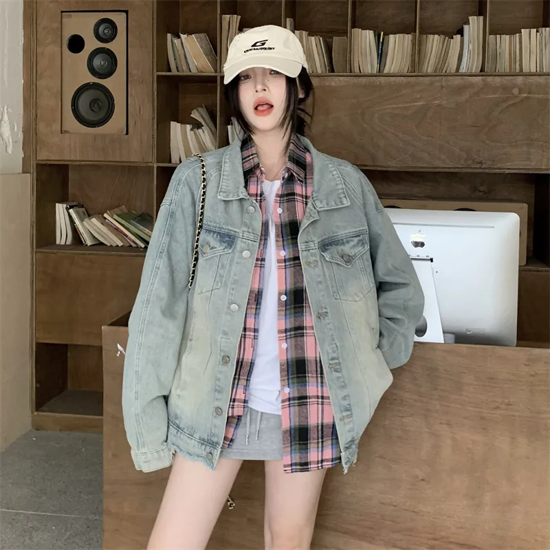 MADALLO Denim Jacket Women's Image Color-2