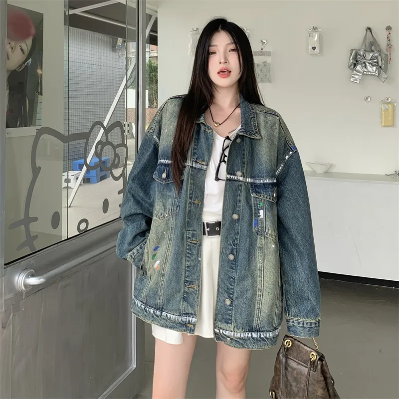 MADALLO Denim Jacket Women's Image Color-2