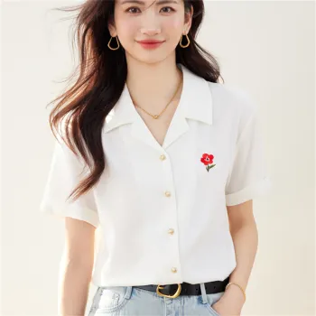 MADALLO Chiffon Shirt Women's Ecru