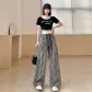 Black White Plaid Petite