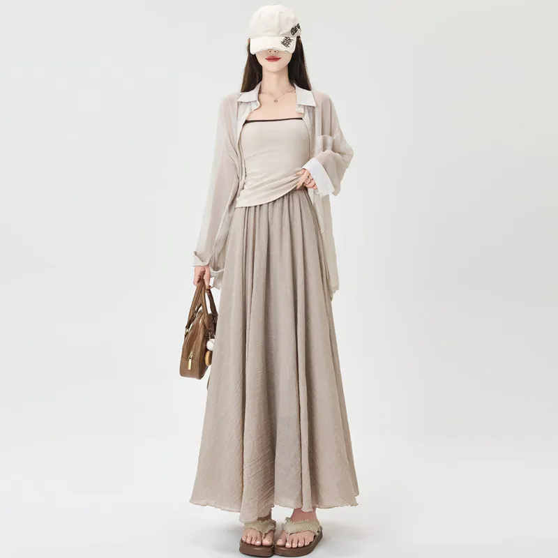 MADALLO Casual Long Skirt Women's-8