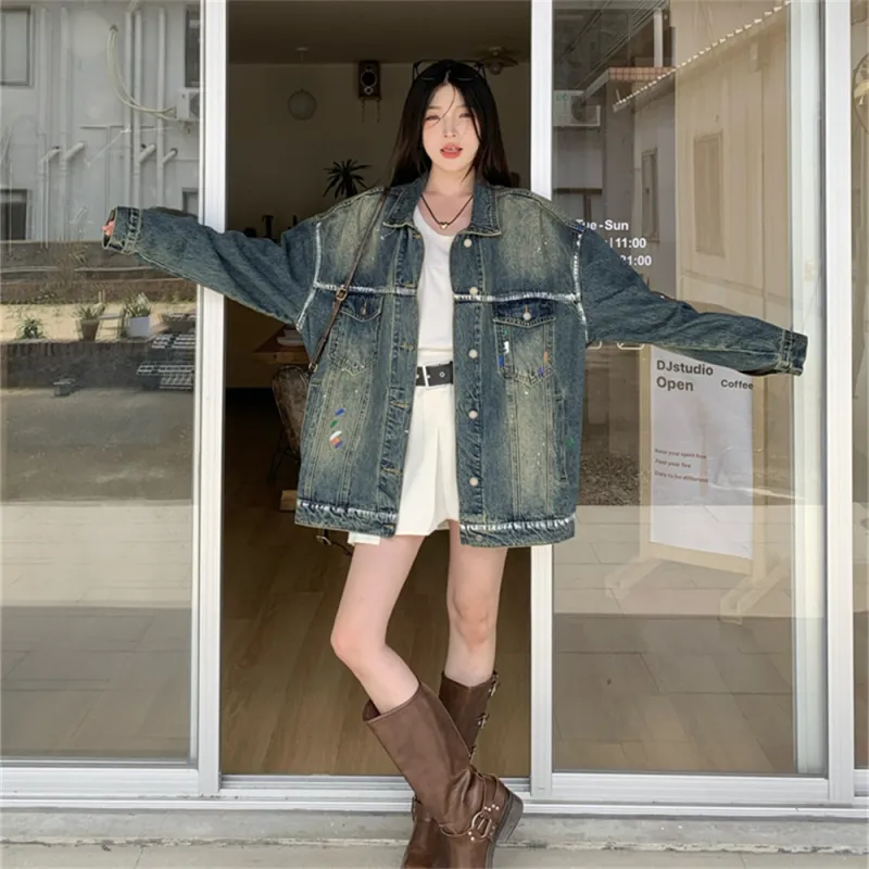 MADALLO Denim Jacket Women's Image Color-4