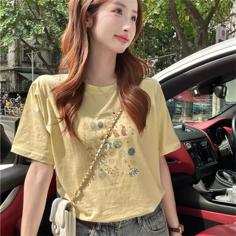 MADALLO Drop Shoulder Sleeve T Shirt Women's-1
