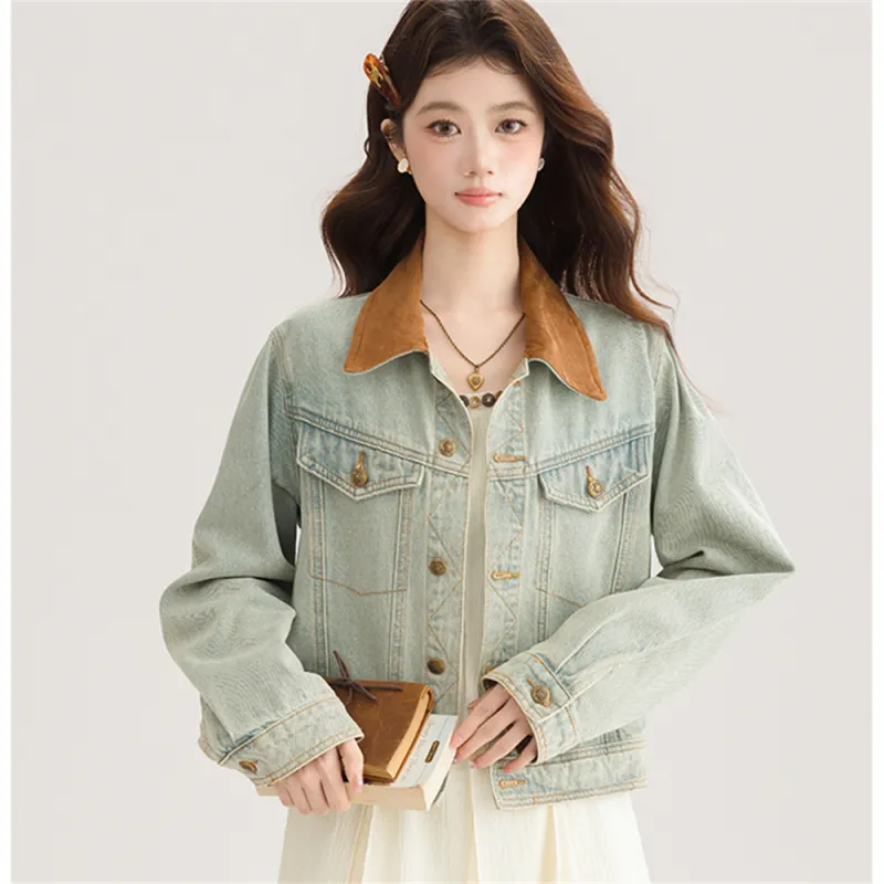 MADALLO Denim Jacket Women's Light Blue-4