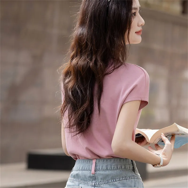 MADALLO Flutter Sleeve T Shirt Women's-8
