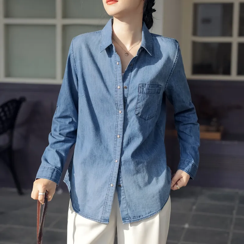 MADALLO Shirts Women's Blue-3