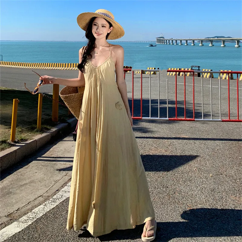 MADALLO Jumpsuit Women's Apricot Yellow-3