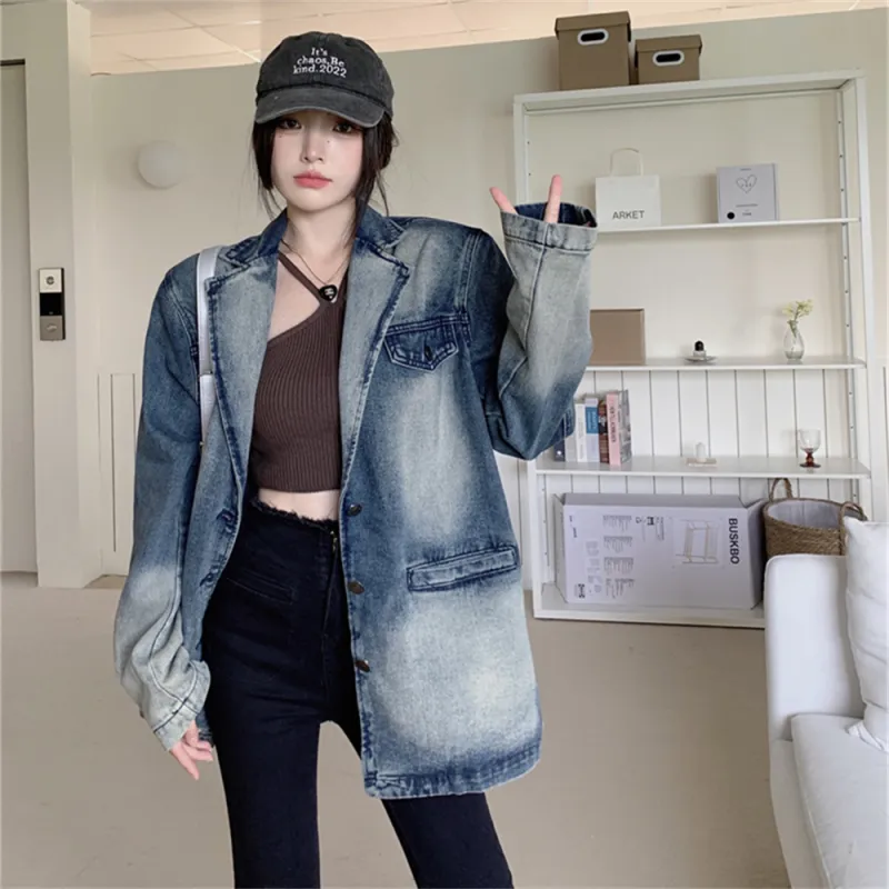 MADALLO Denim Jacket Women's Image Color-1