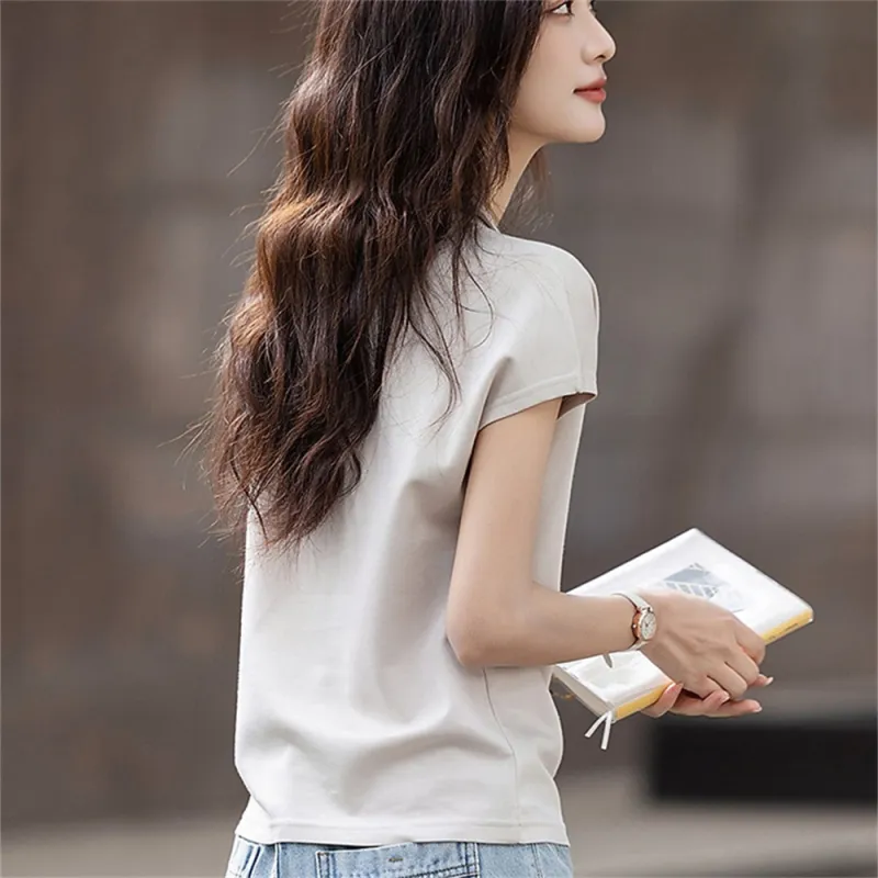 MADALLO Flutter Sleeve T Shirt Women's-3