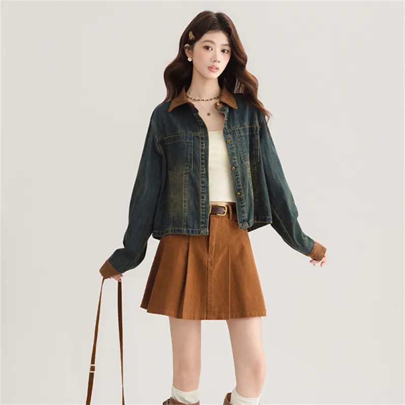 MADALLO Denim Jacket Women's Blue-4