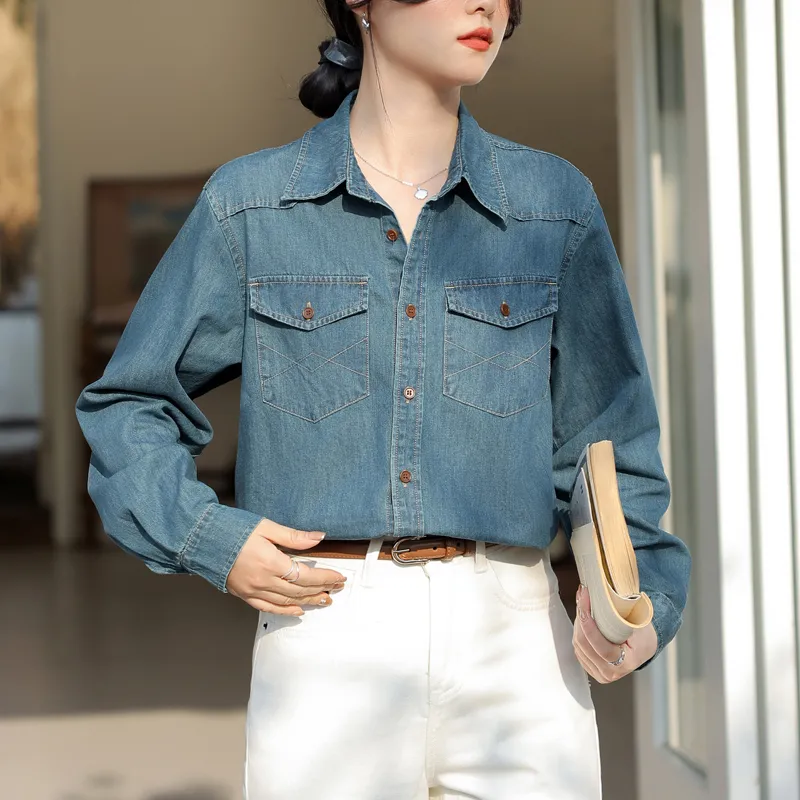 MADALLO Shirts Women's Blue-3