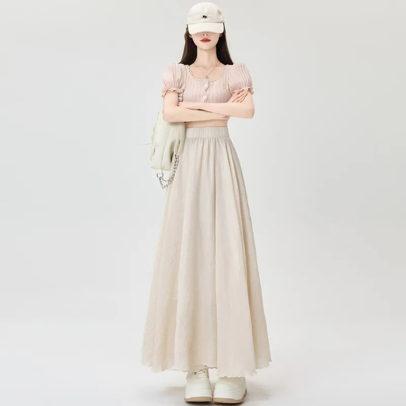 MADALLO Casual Long Skirt Women's-13