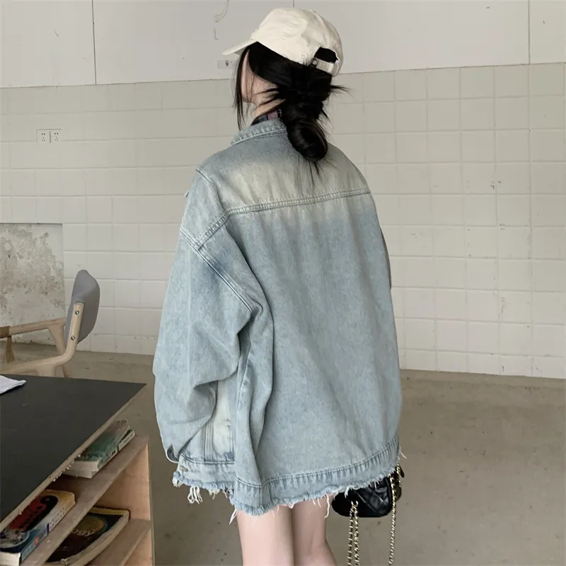 MADALLO Denim Jacket Women's Image Color-4