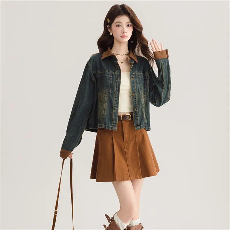 MADALLO Denim Jacket Women's Blue-3