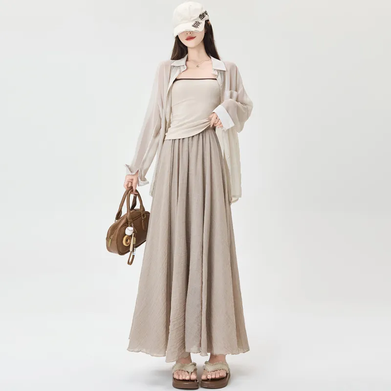 MADALLO Casual Long Skirt Women's-7