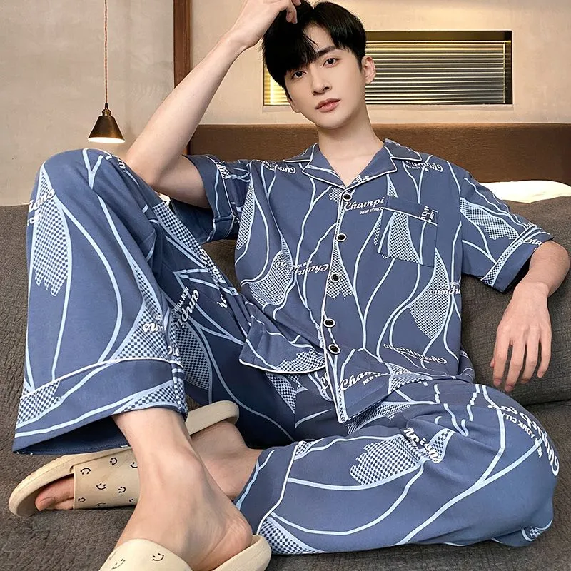 XISHE Men Pajama Sets-4
