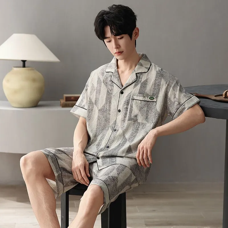 XISHE Men Pajama Sets-4