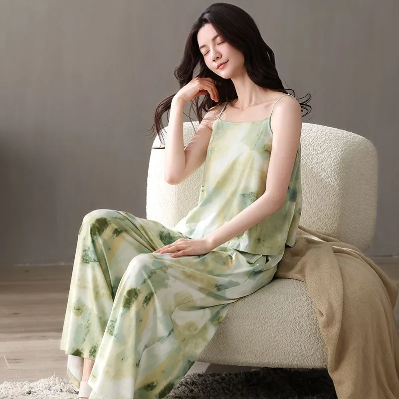 XISHE Pajama Set Women's Ink Green-3